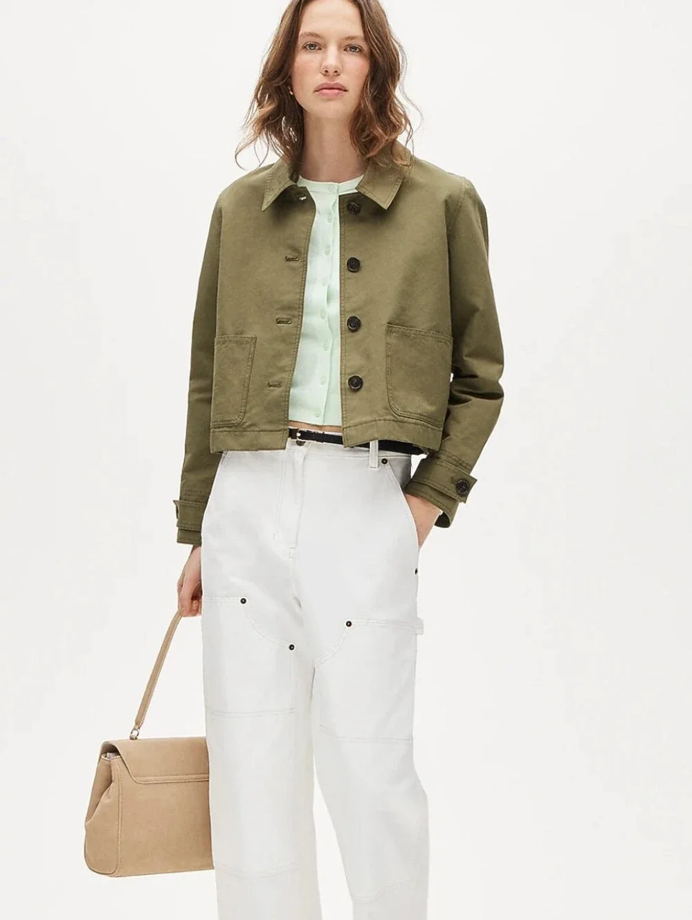 J Crew Jackie cardigan CJ755 Size M Jade Mist